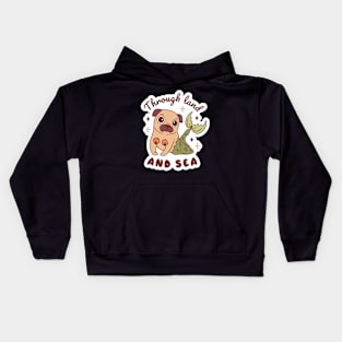 Mermaid Pug Kids Hoodie